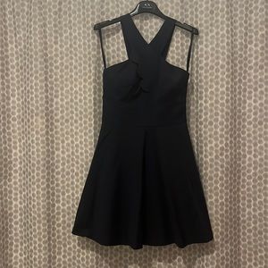 Armani Exchange navy cocktail dress.
